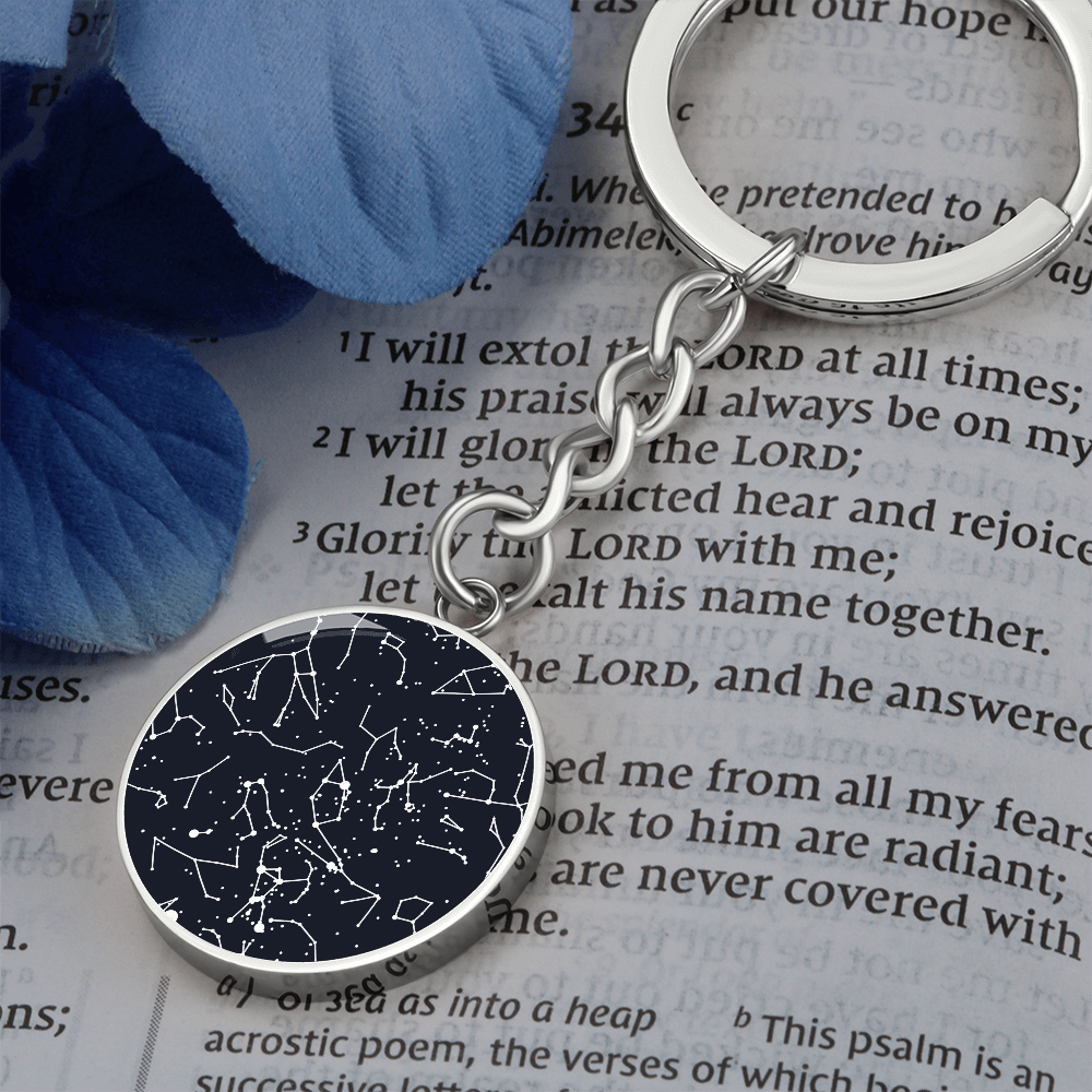 Celestial Night Sky Keychain Snoqualmie Point Park