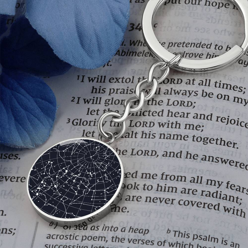 Celestial Night Sky Keychain Baldwinsville