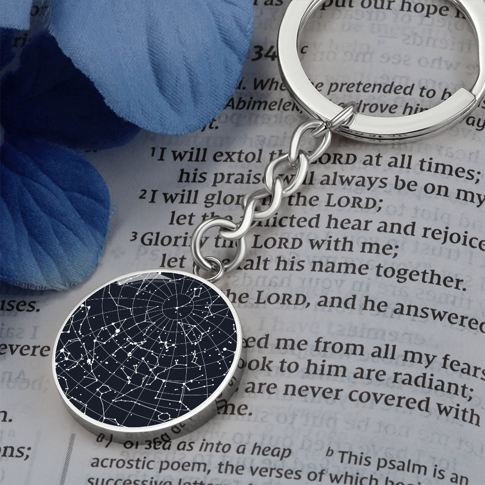 Celestial Night Sky Keychain 12032025