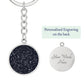 Celestial Night Sky Keychain Loves Park IL