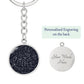 Celestial Night Sky Keychain Slippery Slope, PA