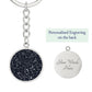 Celestial Night Sky Keychain Seattle