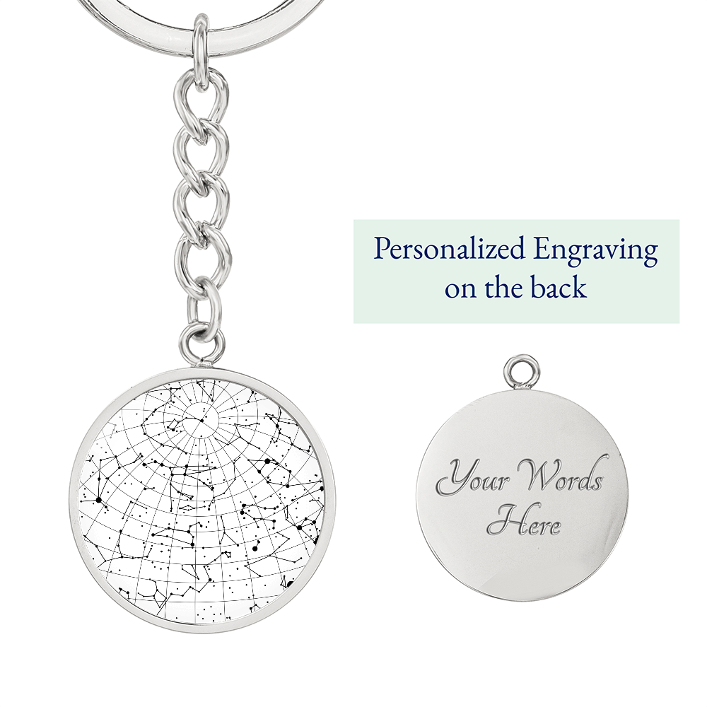 Celestial Night Sky Keychain Raritan NJ