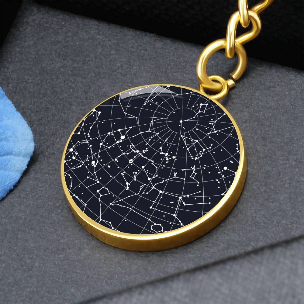 Celestial Night Sky Keychain 12032025