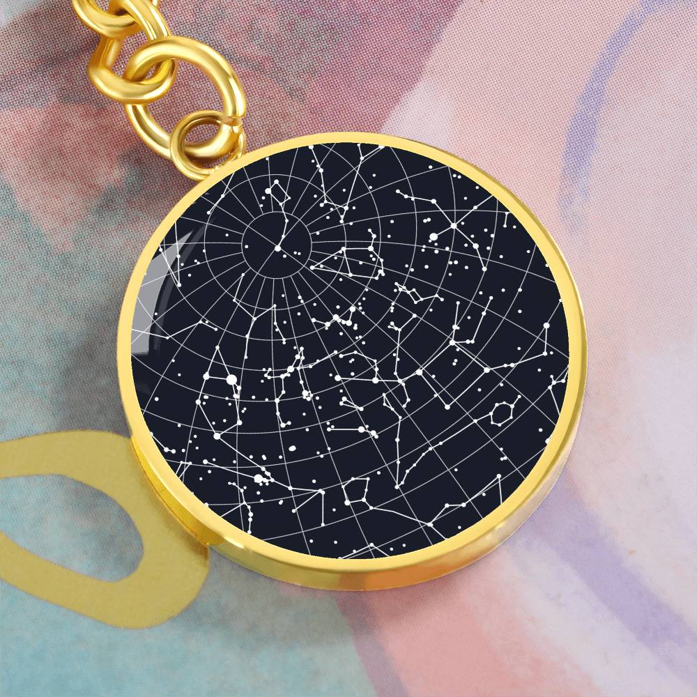Celestial Night Sky Keychain Slippery Slope, PA
