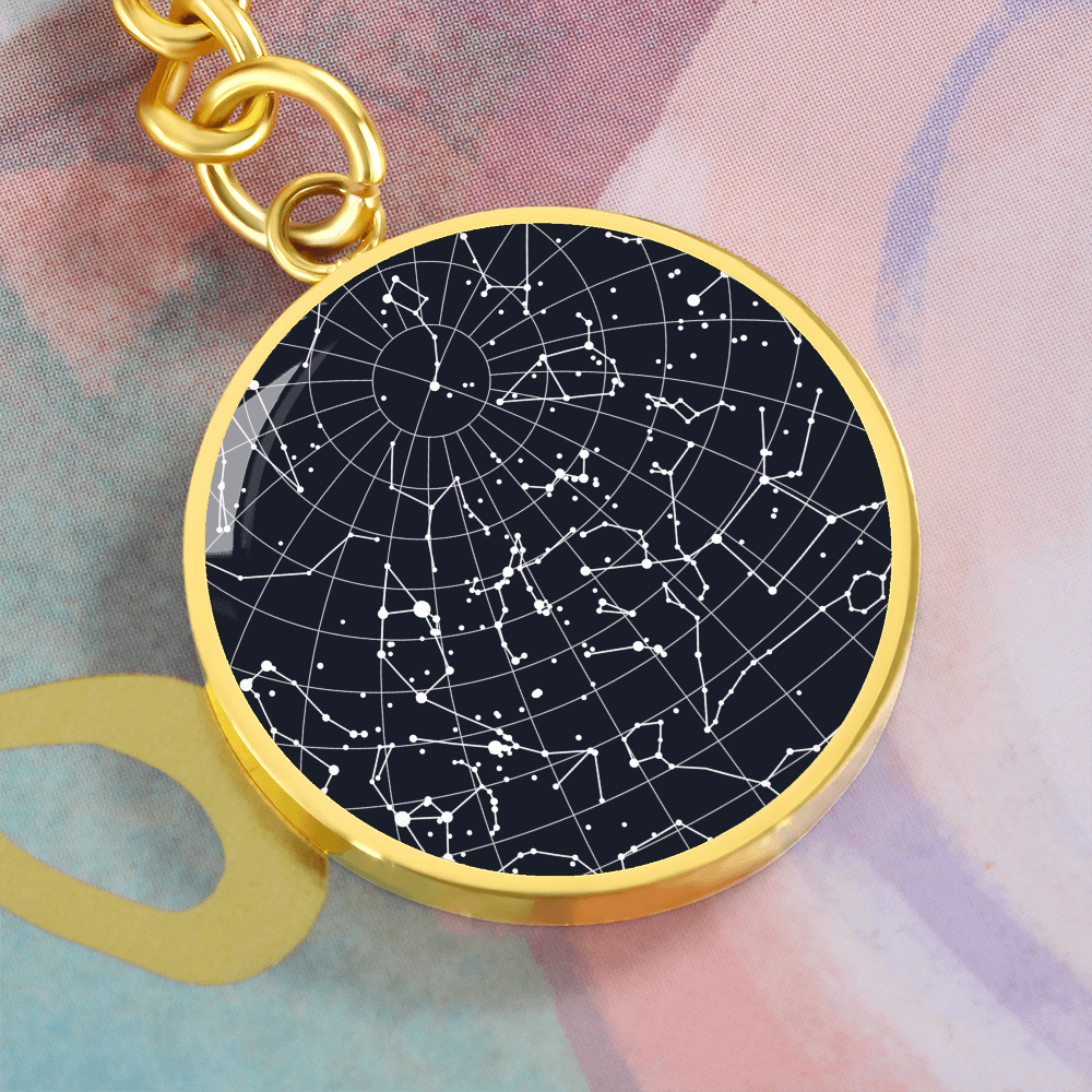 Celestial Night Sky Keychain 12032025