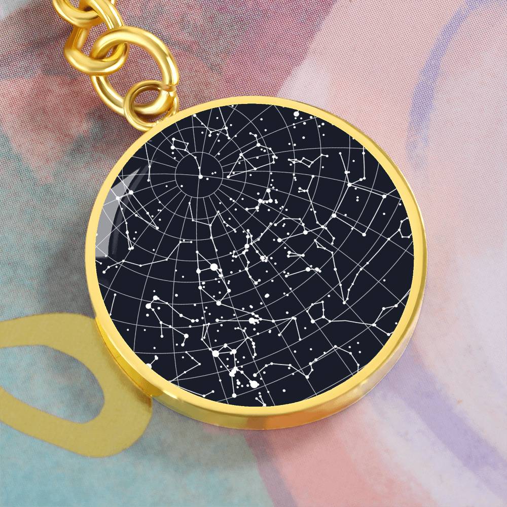 Celestial Night Sky Keychain Baldwinsville