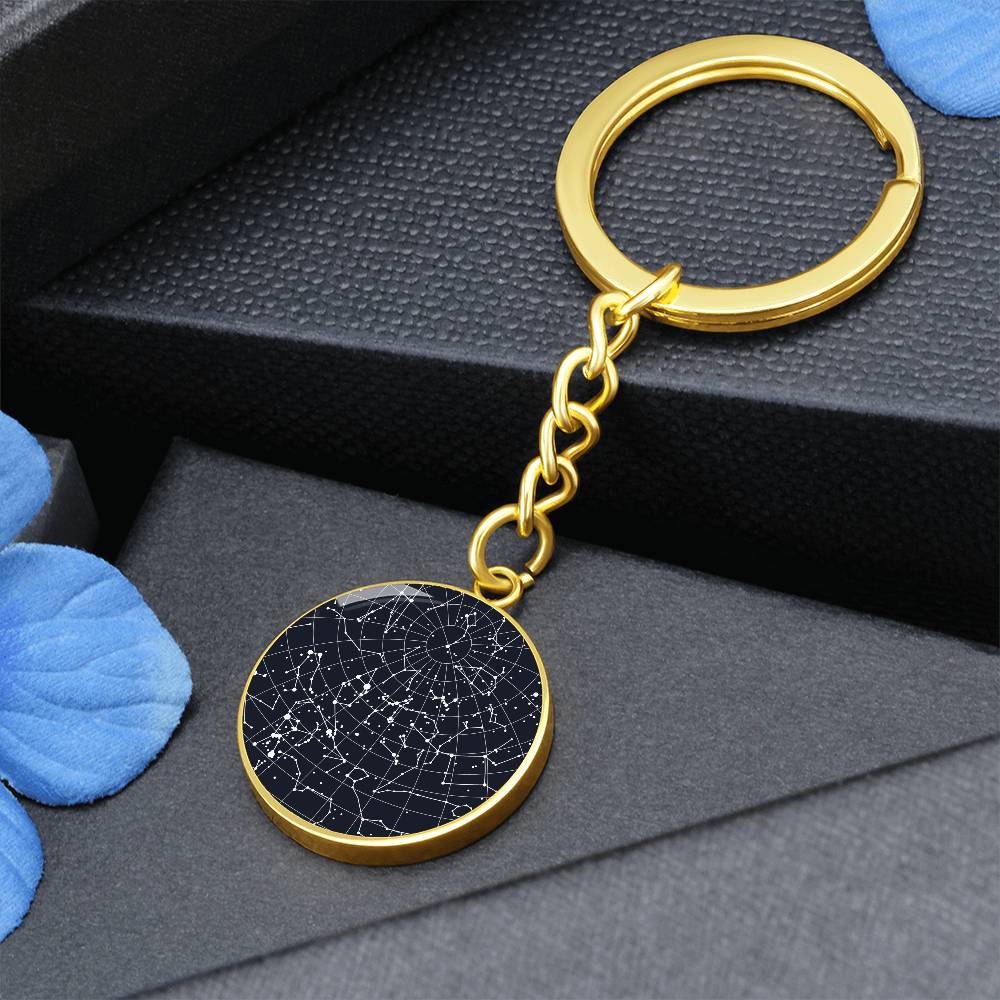 Celestial Night Sky Keychain Baldwinsville