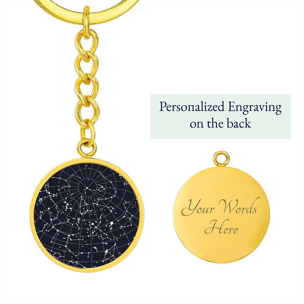 Celestial Night Sky Keychain Loves Park IL