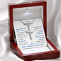 To Our Grandson Cross Necklace