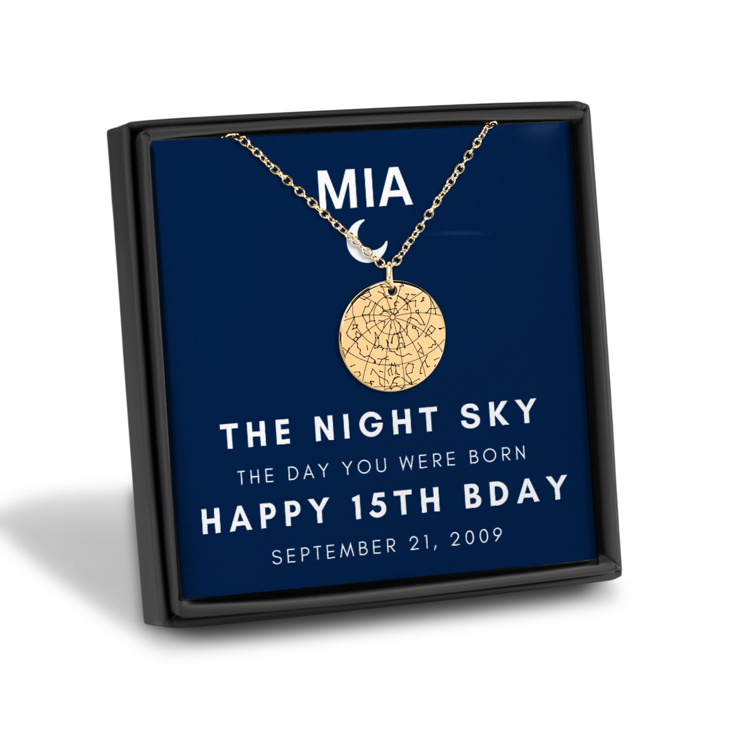 Custom Star Map Necklace, Gift For Her