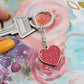 Celestial Night Sky Heart Keychain Lehi Utah