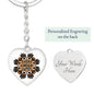 Every Child Matters Indigenous Community Canada Heart Shaped Personalized Keychain Silver Gold