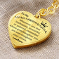 To My Badass Granddaughter Heart Keychain