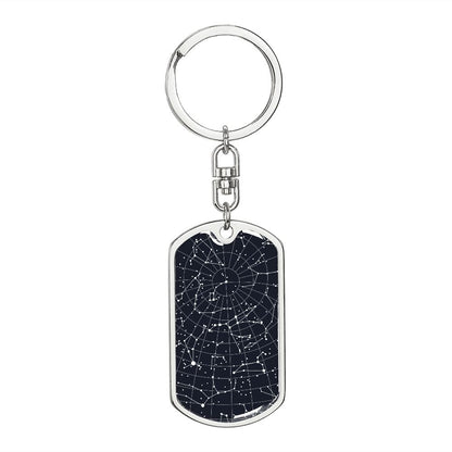 Celestial Night Sky Keychain Greenwich