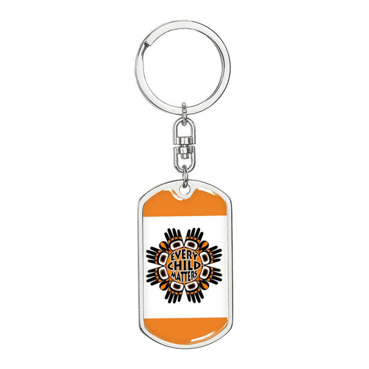 Every Child Matter Indigenous Community Canada Keychain Gold Silver