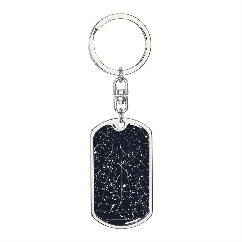Celestial Night Sky Keychain Houston Texas