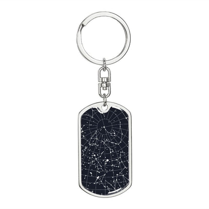 Celestial Night Sky Keychain Houston Texas