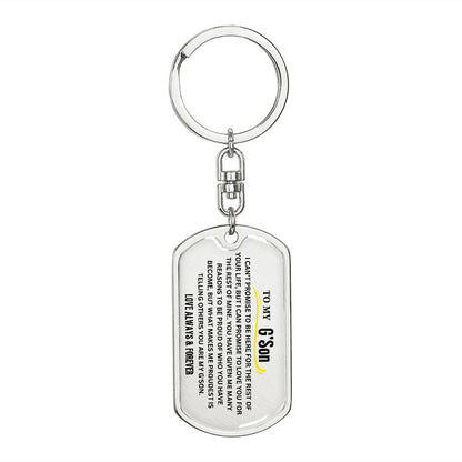 To My G'Son Keychain