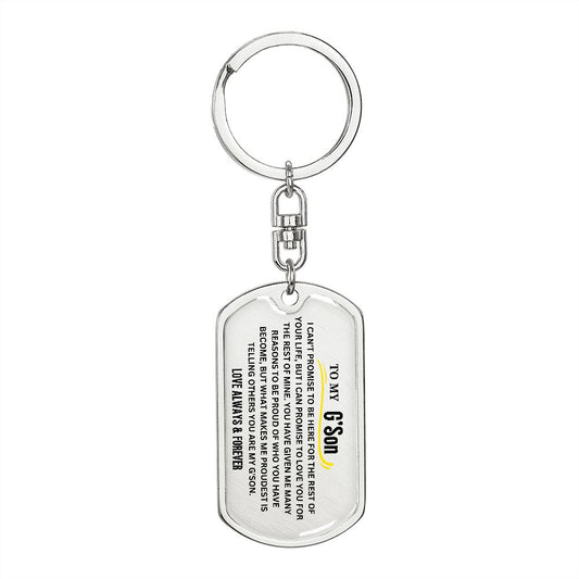 To My G'Son Keychain