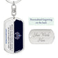 Custom Badass Granddaughter Keychain
