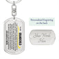 To My Grandchild Keychain