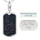 Celestial Night Sky Keychain Greenwich