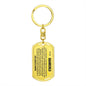 To My Grandchild Keychain