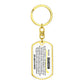 To our grandson dog tag keychain love forever & always