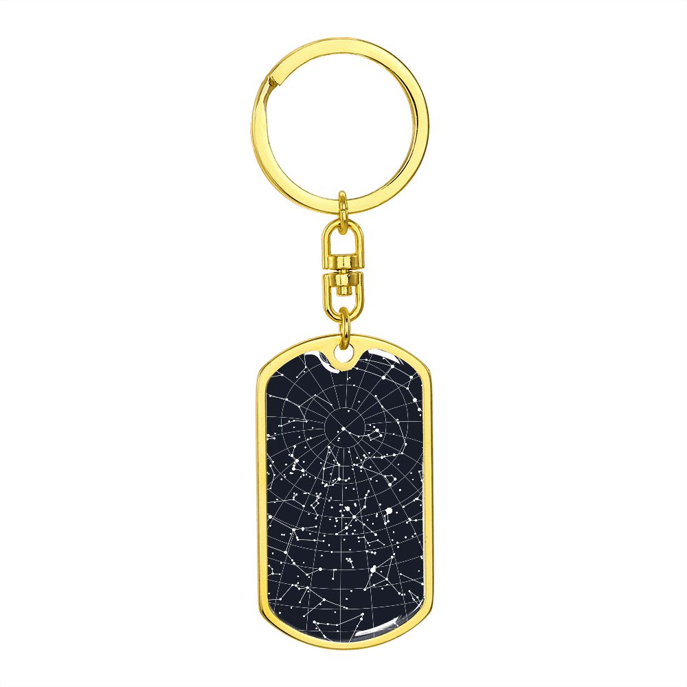 Celestial Night Sky Pendant Keychain Boise ID