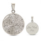 Celestial Night Sky Transparent Ottawa Circle Pendant