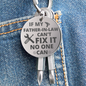 Celestial Night Sky Circle Keychain Kansas City