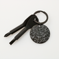 Celestial Night Sky Personalized Circle Pendant Keyring