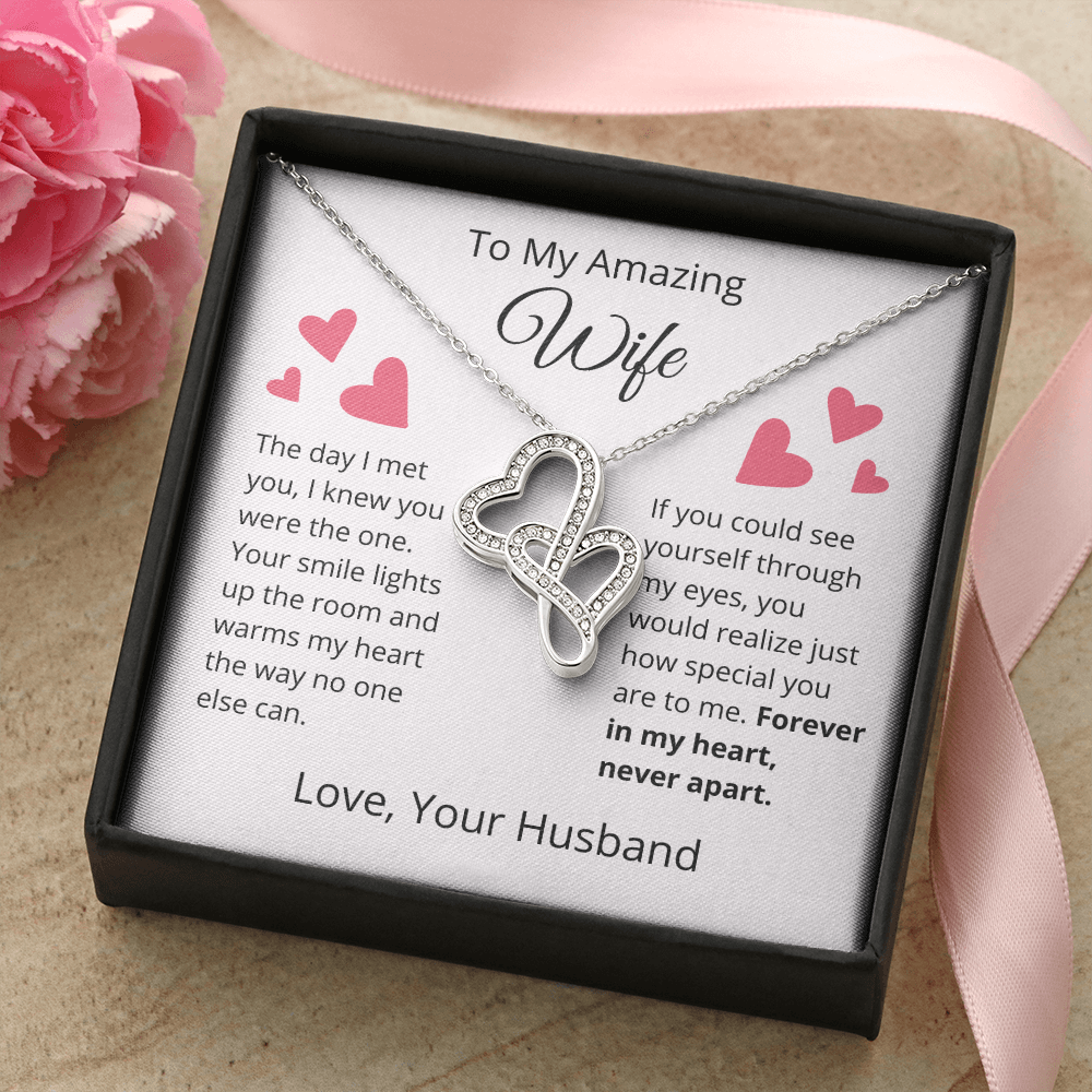 To My Amazing Wife - Intertwined Hearts Gift Set