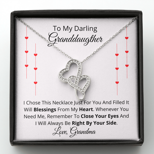 To My Granddaughter - Valentine's Day Necklace