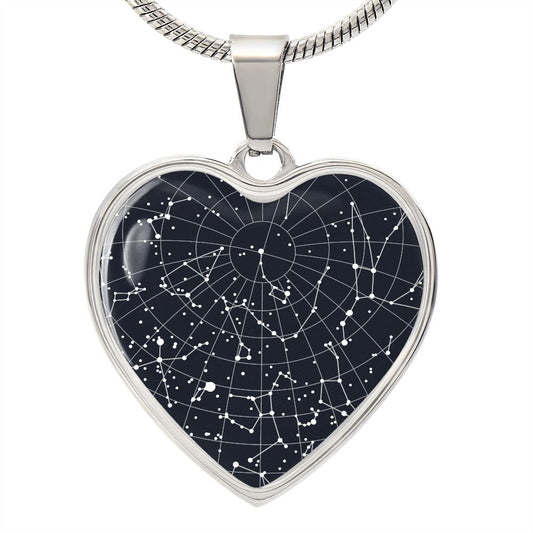 Celestial Night Sky Heart Pendant Rocky Mount