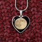 Personalized Moon Phase Heart Shaped Pendant Necklace