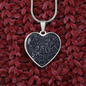 Personalized Celestial Night Sky Pendant, Custom Heart Pendant Necklace Silver and Gold, Unique Gift