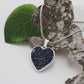 Celestial Night Sky Caro Engagement Heart Pendant