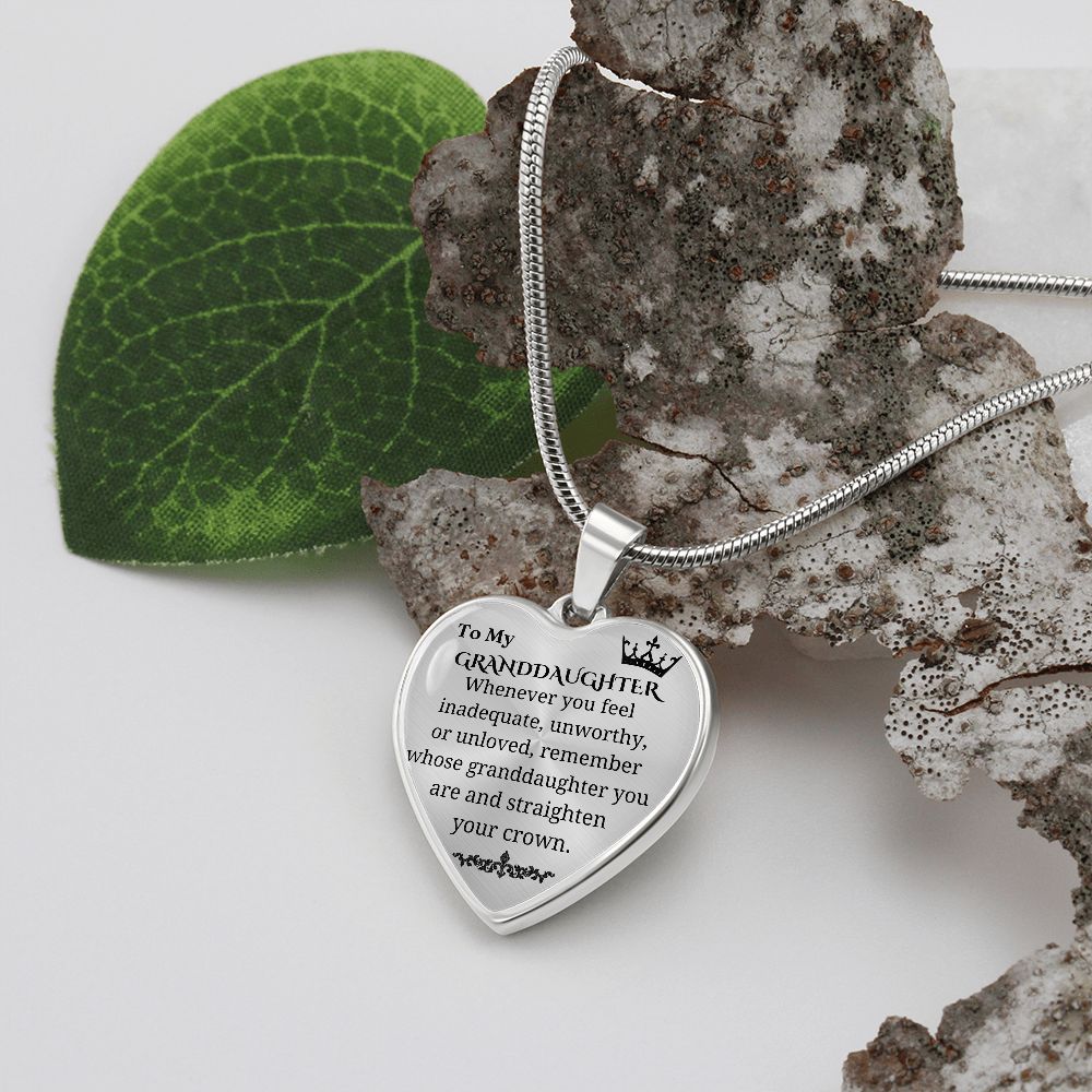 To My Granddaughter | Heart Pendant Necklace
