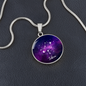Celestial Night Sky Astrology Sign Custom Pendant Necklace Libra