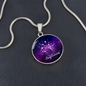 Celestial Night Sky Astrology Sign Custom Pendant Necklace Sagittarius
