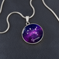 Celestial Night Sky Astrology Sign Custom Pendant Necklace Gemini