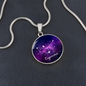Celestial Night Sky Astrology Sign Custom Pendant Necklace Capricorn