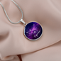 Celestial Night Sky Astrology Sign Custom Pendant Necklace Capricorn