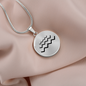 To My Daughter, Highs and Lows Circle Pendant Necklace