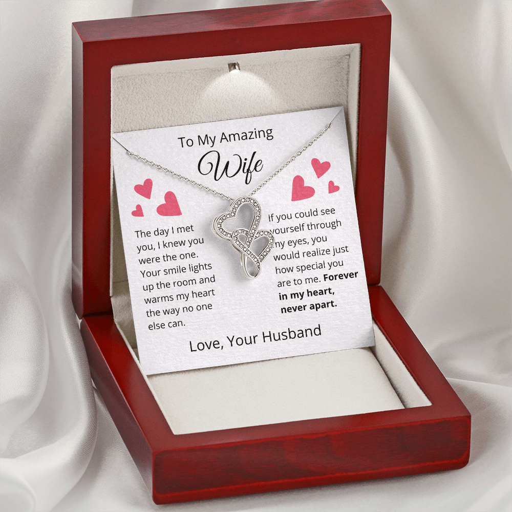 To My Amazing Wife - Intertwined Hearts Gift Set