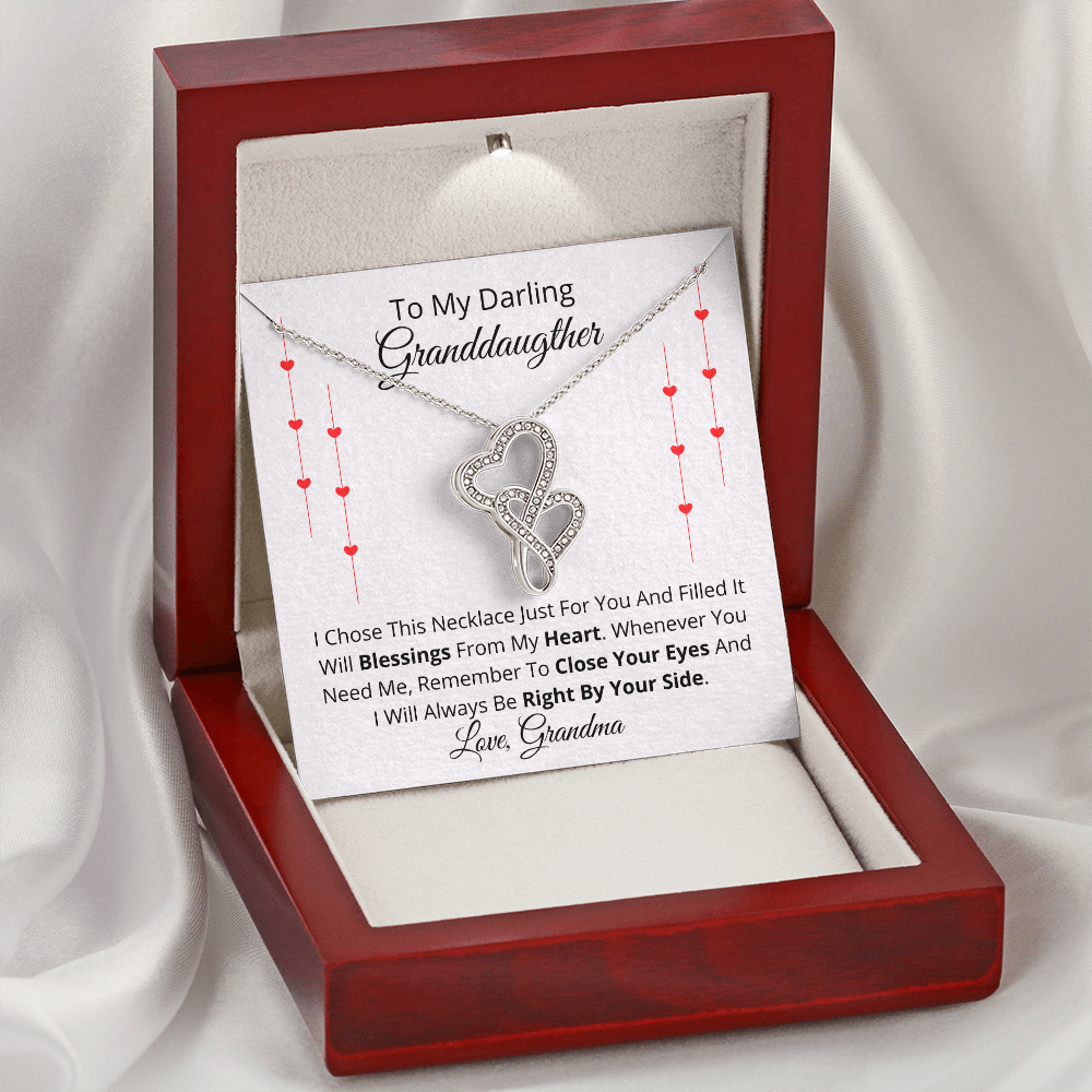 To My Granddaughter - Valentine's Day Necklace