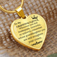 To My Granddaughter | Heart Pendant Necklace