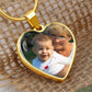Photo Upload Heart Necklace